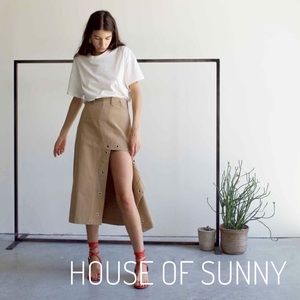HOUSE OF SUNNY • eyelet skirt in wicker